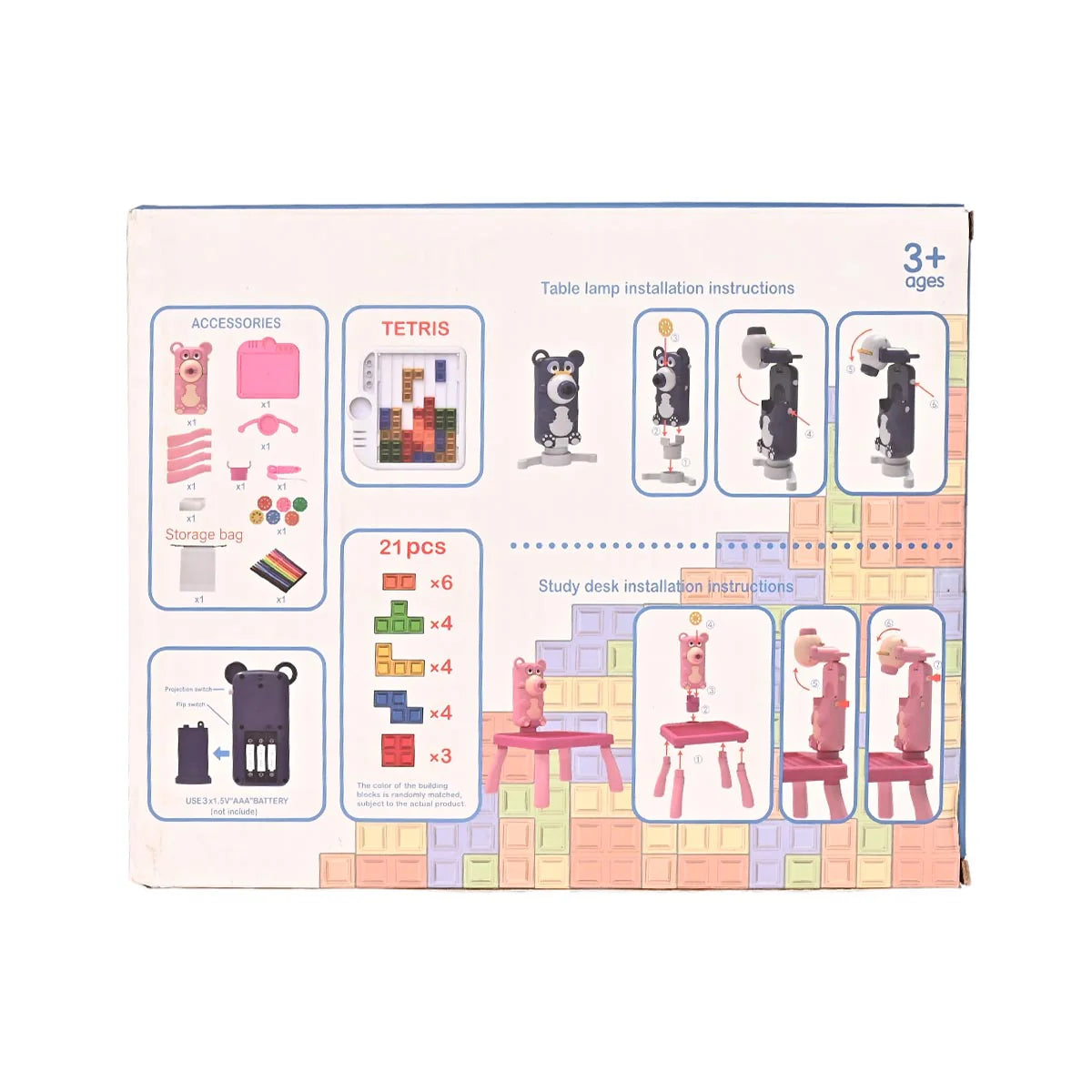 4-in-1 Tetris Projection Painting Table