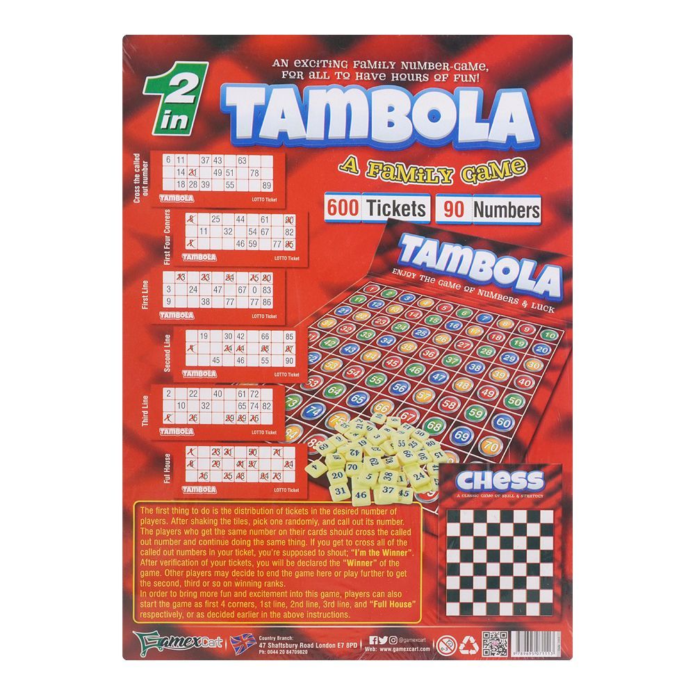 Gamex Cart Tambola And Chess Game