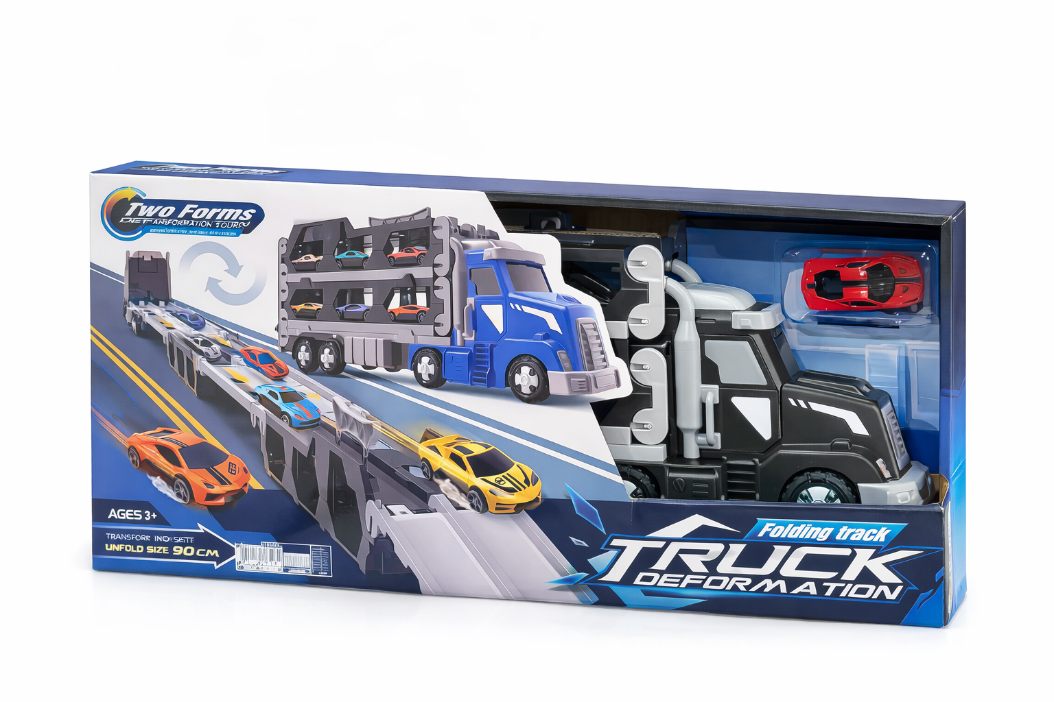 Truck Deformation Folding Track Play Set