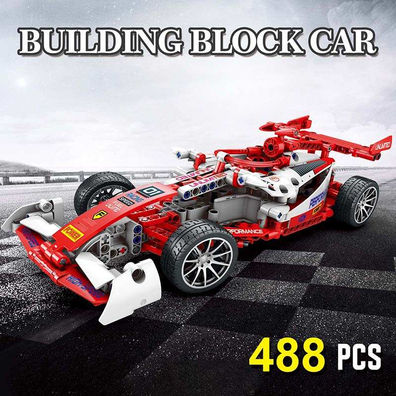 High speed racing car building blocks