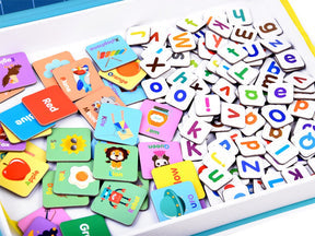 STEAM Magnetic Puzzle Book Board 134 pieces - Alphabet Theme