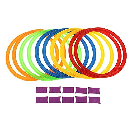 Twister Hopscotch Active Indoor Play with Rings Game for Kids - Kids Hopscotch Game, Educational Colorful Rings Game for Kids, Indoor and Outdoor Games for Kids (Multicolor)