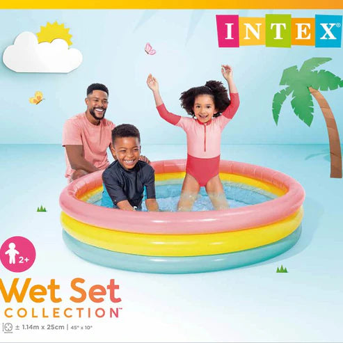 Intex Sunset Inflatable Three Ring Pool
