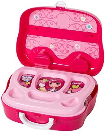 Toys N Smile Beauty Makeup Pretend Play Toy Set for Girl with Makeup Accessories and Carry Suitcase,Plastic,Multi color(Pack of 19 pcs)