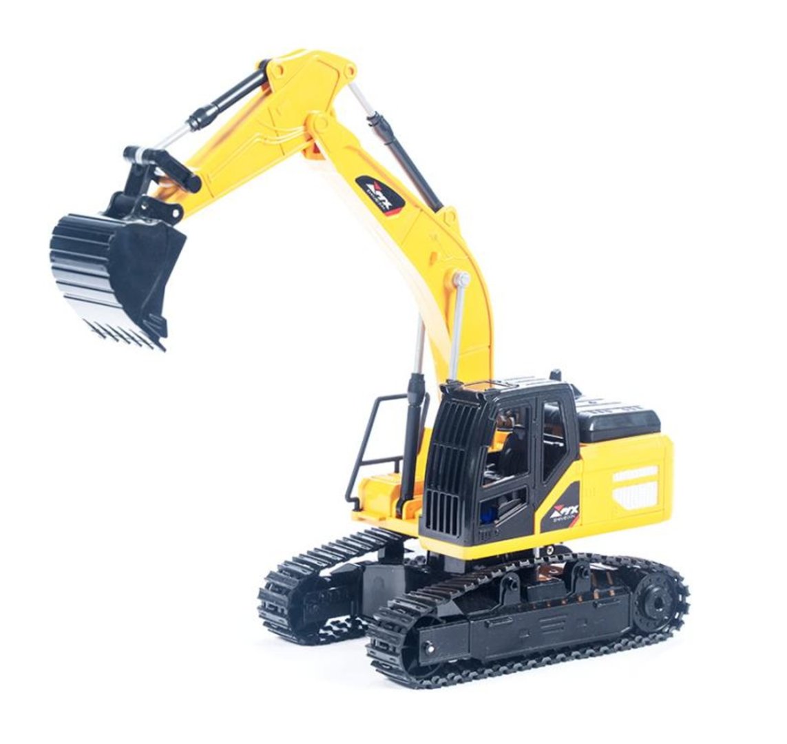 Remote control RC excavator with light effects