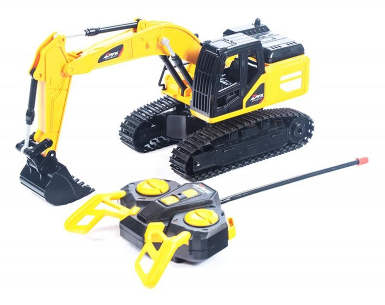 Remote control RC excavator with light effects