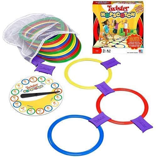 Twister Hopscotch Active Indoor Play with Rings Game for Kids - Kids Hopscotch Game, Educational Colorful Rings Game for Kids, Indoor and Outdoor Games for Kids (Multicolor)