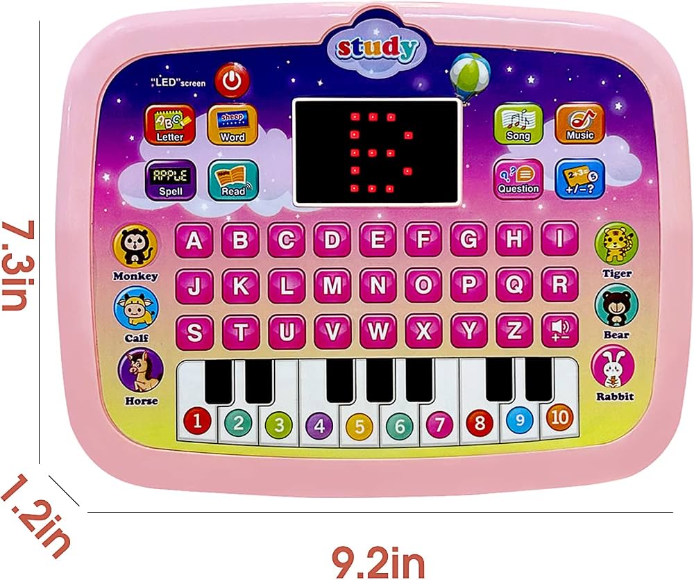 Educational Computer Learning Pad for kids (pink)