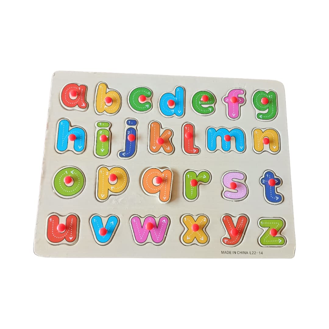 Blue Lotus Small Alphabet Letters Puzzle Tracing Board Games | Learning and Educational Toys for Kids 3+ Years (Green)