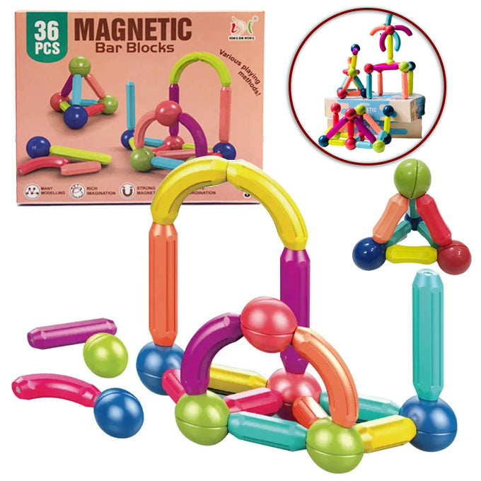 Magnetic Stick Building Blocks Set – 36 pcs