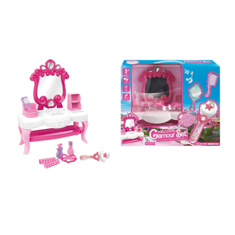 LAMOUR SET - DRESSING TABLE WITH ACCESSORIES, MUSIC , AND LIGHTS