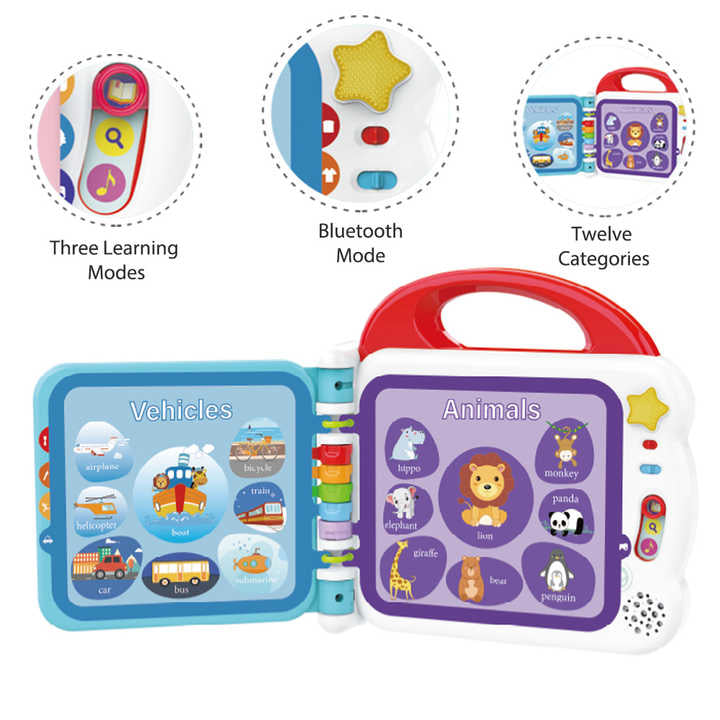 108 Kids Words Book with Bluetooth - Multi Color