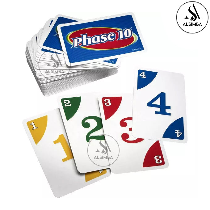 UNO Phase 10 Cards Game Best Imported Quality Special Edition 108 Cards Pack - For Kids & Adults Family Fun Games Multicolor Laminated Complete 108 Cards