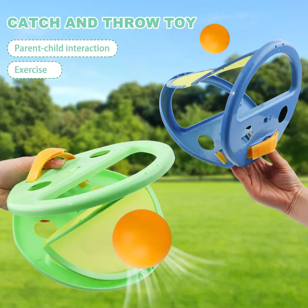 KIDS HAND CATCH & THROW BALL GAME - 2PC