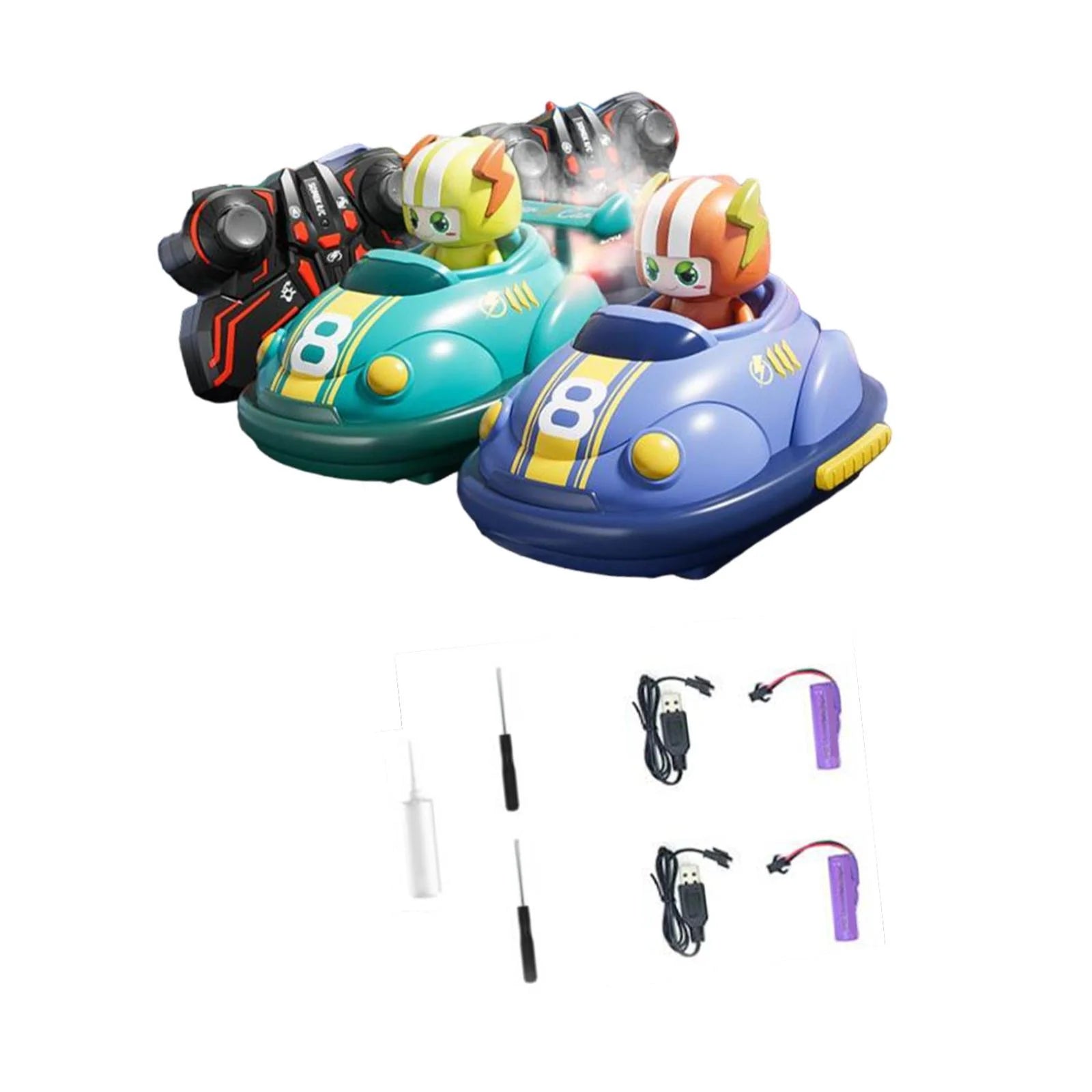 Remote Control 2-Player Bumper Football Car