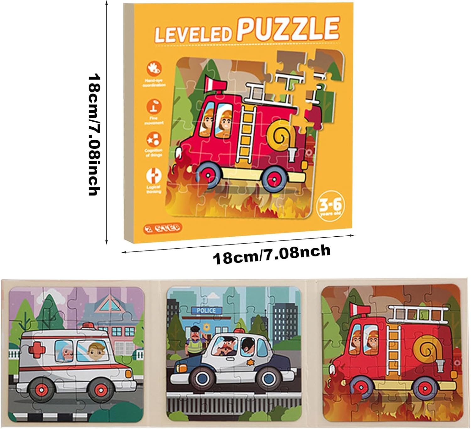 Magnetic Puzzle | Travel Jigsaw Puzzle Magnet Puzzle Book | Jigsaw Puzzle Toys, Airplanes, Car Road Trip Activities, Preschool Learning Activities for Boys and Girls