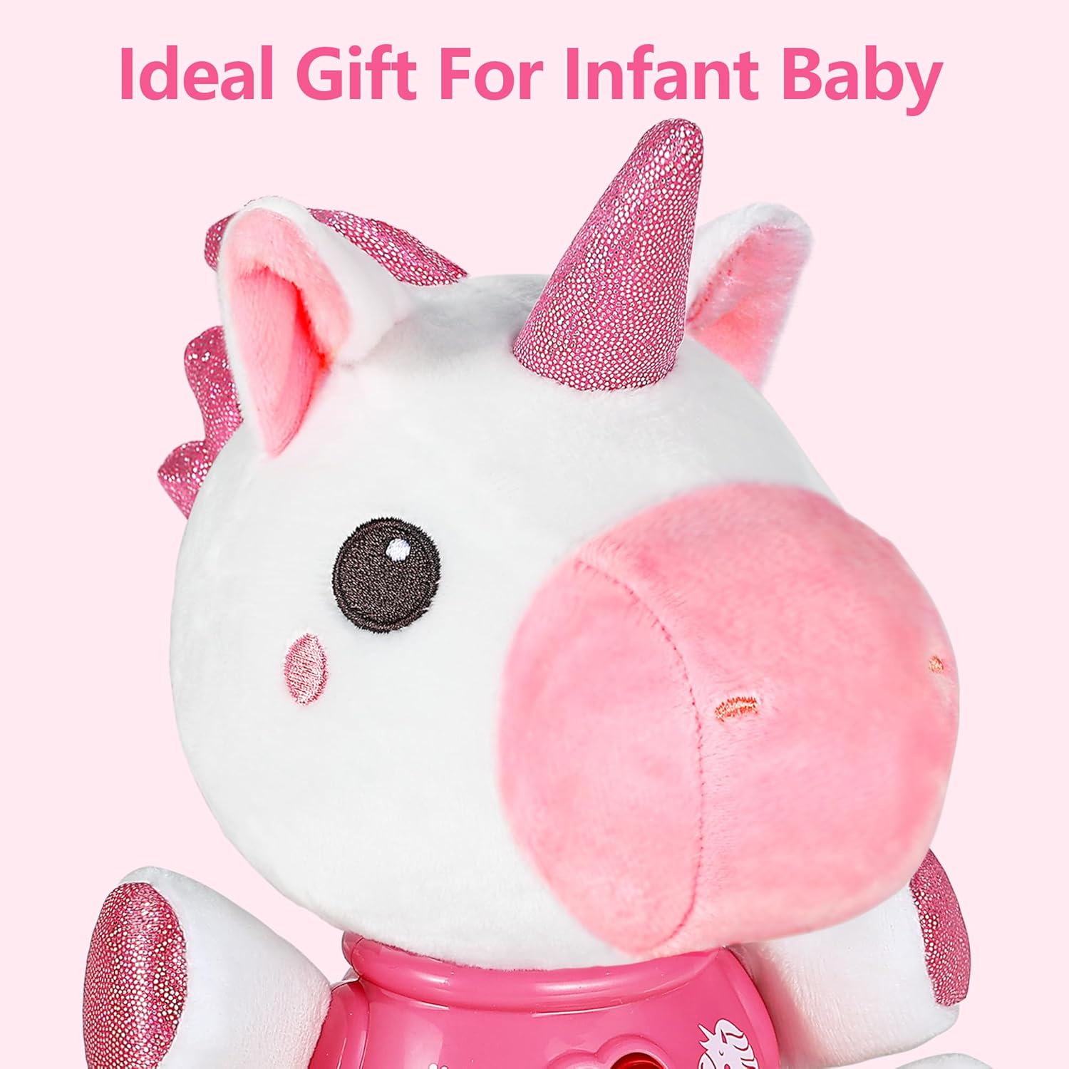 iPlay, iLearn Baby Unicorn Musical Toys, Newborn Girls Gift, Soft Unicorn Plush Stuffed Animal, Infant Light Music Time, 1st Birthday Shower Gift Stuffers for 0 1 2 3 6 9 12 18 Month 1-3 Yrs Toddlers