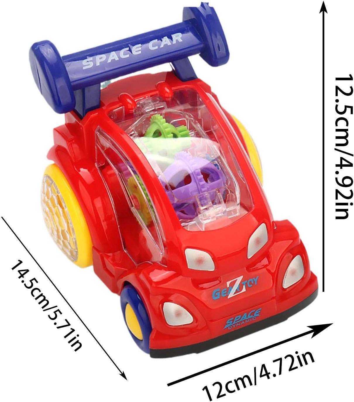 Générique Dynamic Stunt Car, Motorized LED Toy, Rotating Toy, Powered Model Vehicle, Preschool Sensory, Rotating Electric Vehicles for Engaging, Educational Fun at Home