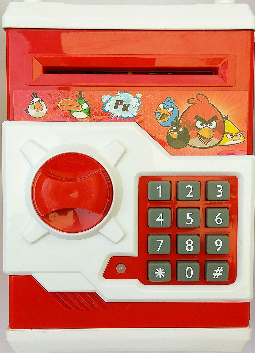 ACR TRADE Angry Bird Piggy Bank ATM with Electronic Lock for Kids