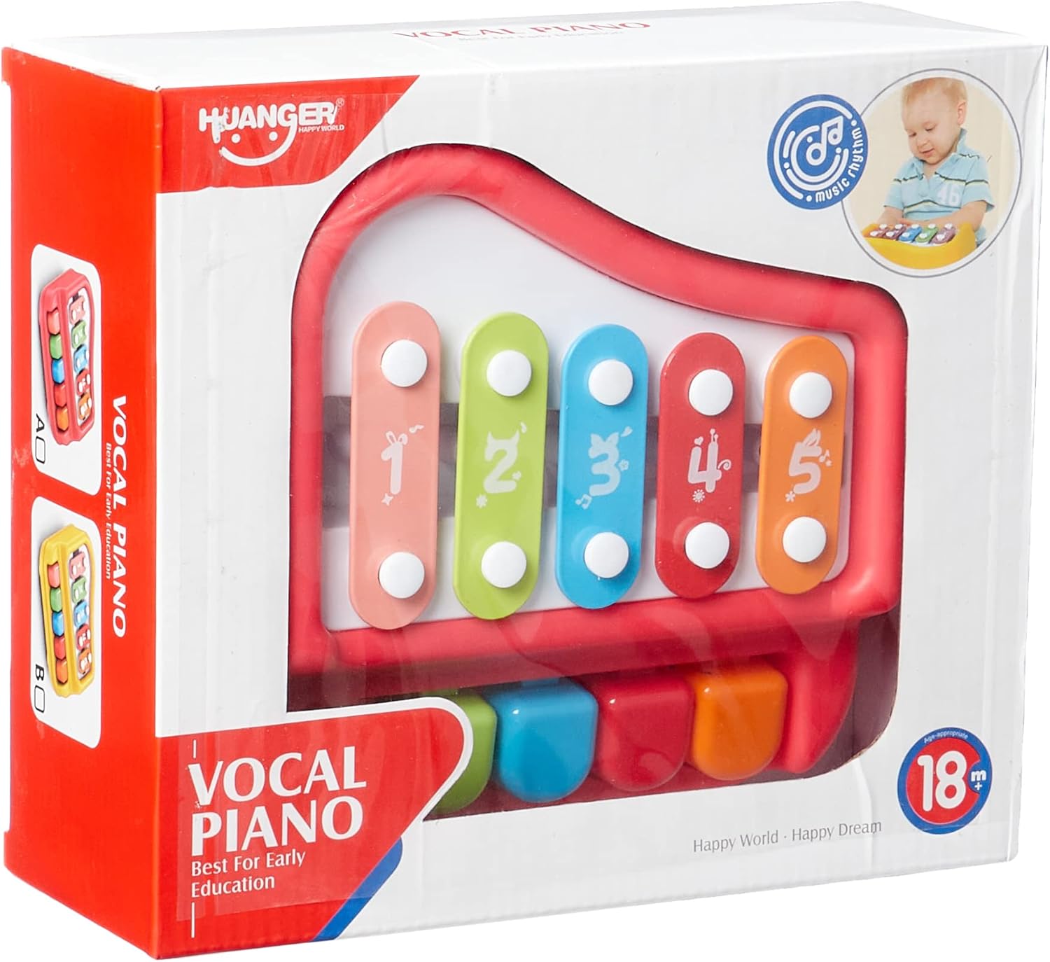 Huanger Vocal Piano with Five Tones Multi Color