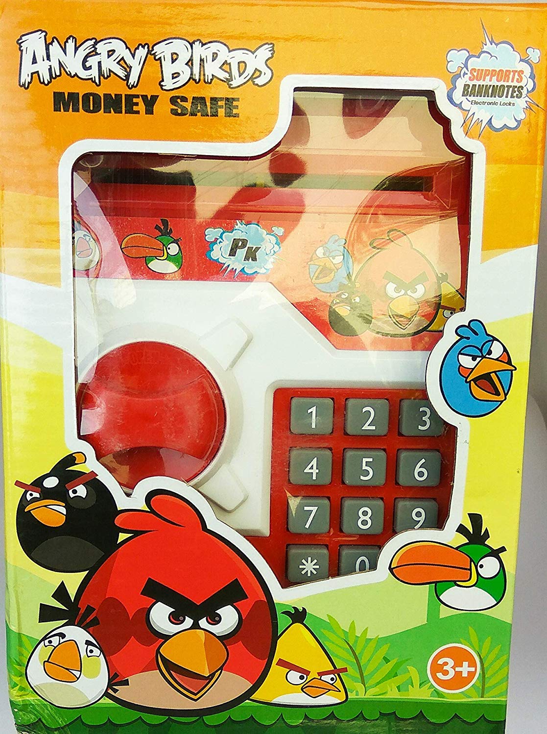 ACR TRADE Angry Bird Piggy Bank ATM with Electronic Lock for Kids