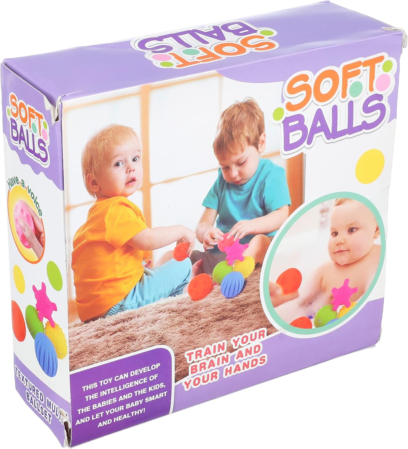 Soft Balls Textured Multi Balls Set