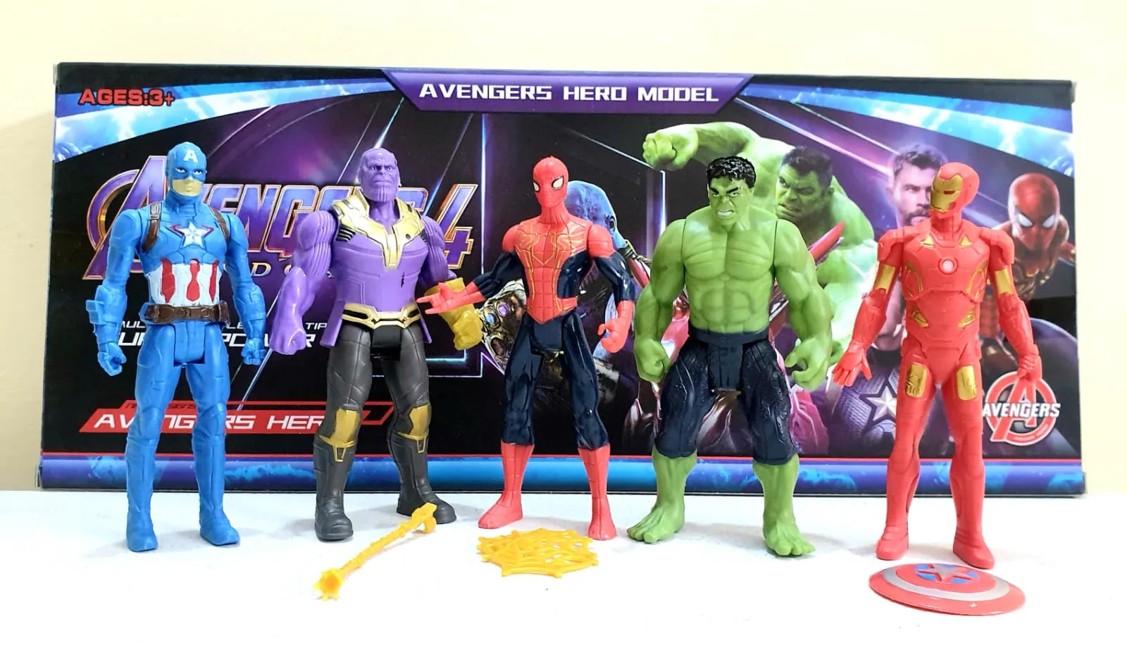 Avenger Super Hero Action Figure Toy Set ( Set of 5 Superheroes )