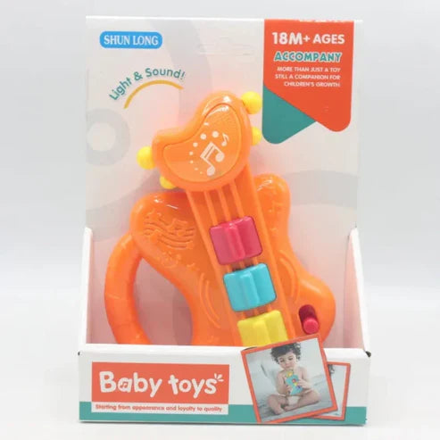 Cute Kids Toy Guitar Lights Sound Musical Fun for Little Rockstars