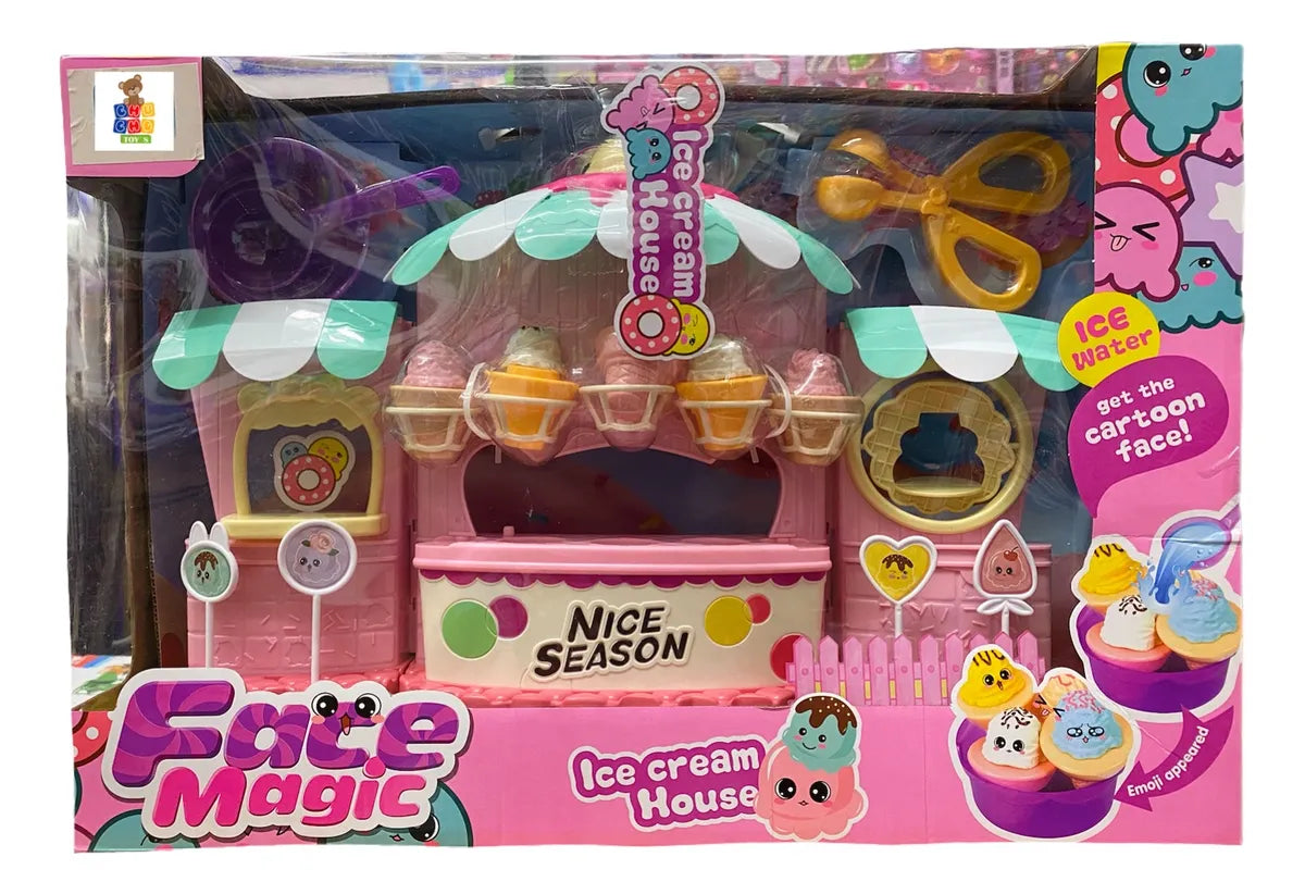 Magical Ice Cream House with Accessories and Lights Bubblegum Pink