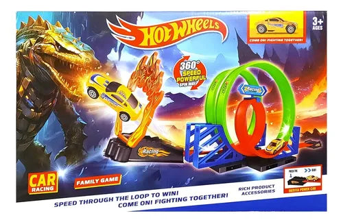 Hot Wheels triple loop track set