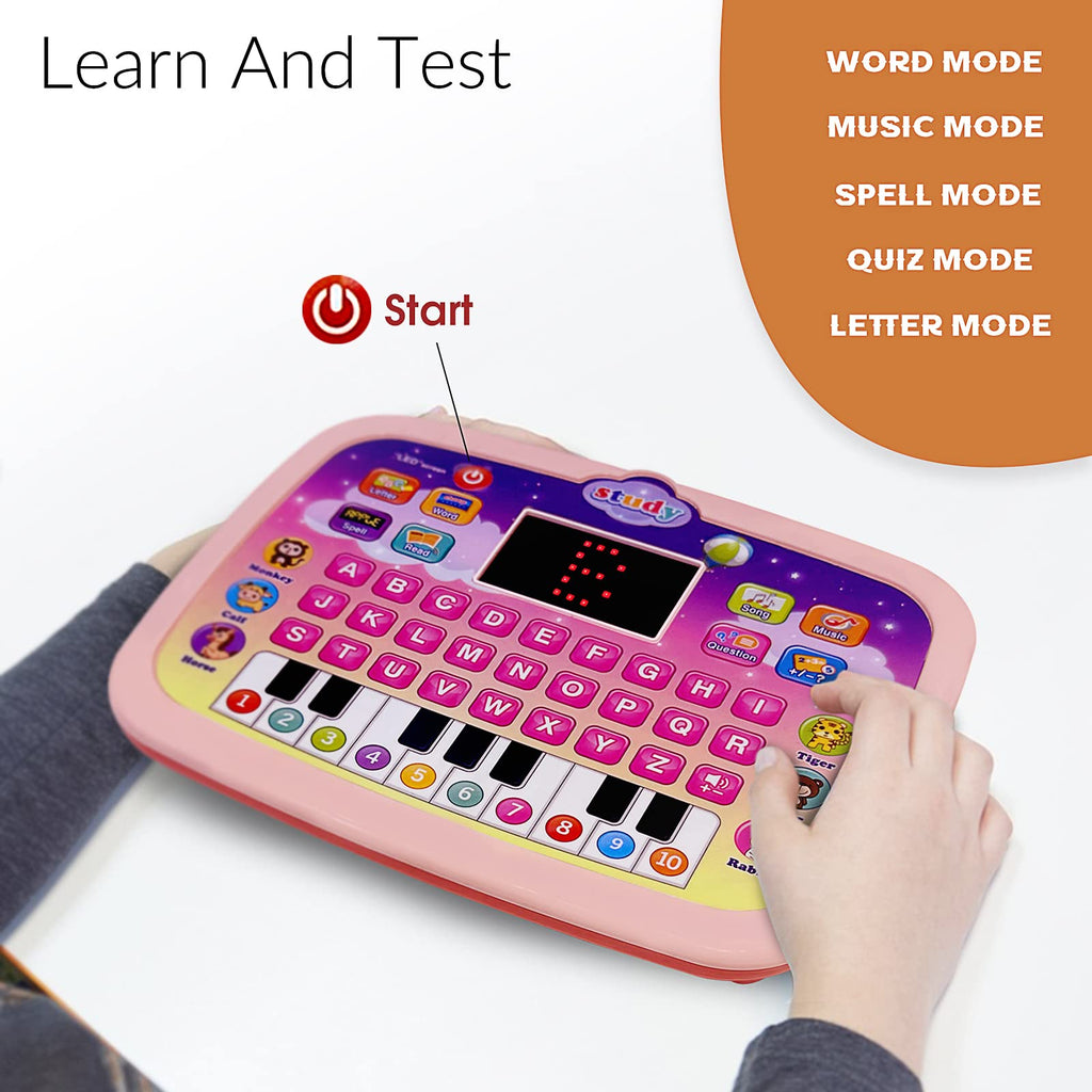 Educational Computer Learning Pad for kids (pink)