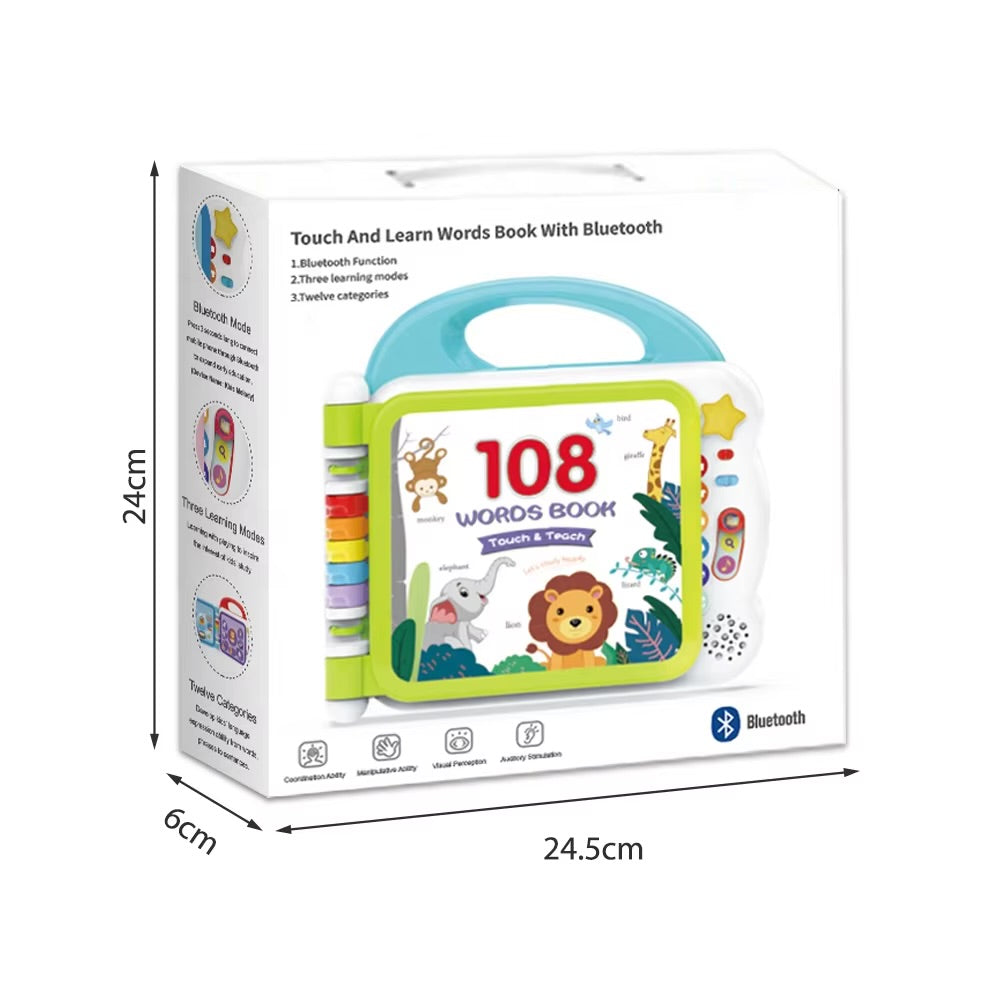 108 Kids Words Book with Bluetooth - Multi Color