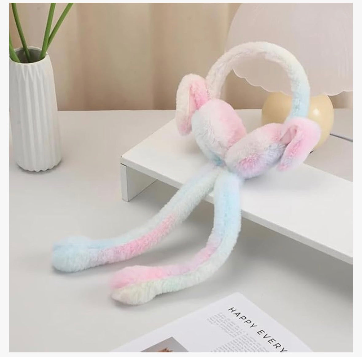 Winter Premium Outdoor wear Ear Muffs | Moving Bunny Rabbit Earmuffs with Sound for Kids