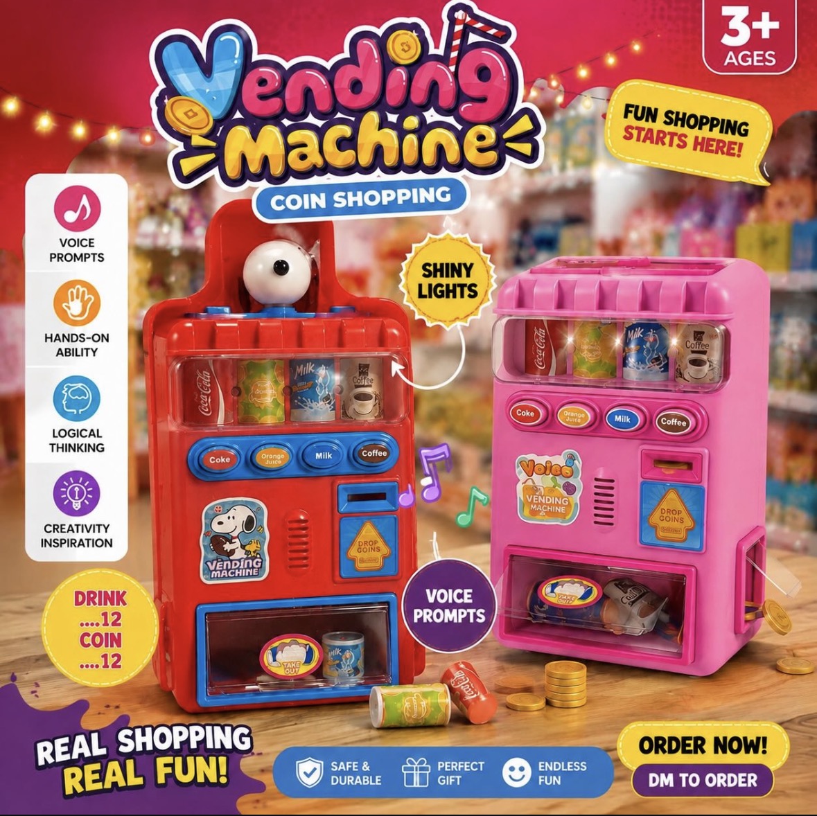 Vending Machine Toy - Real Shopping