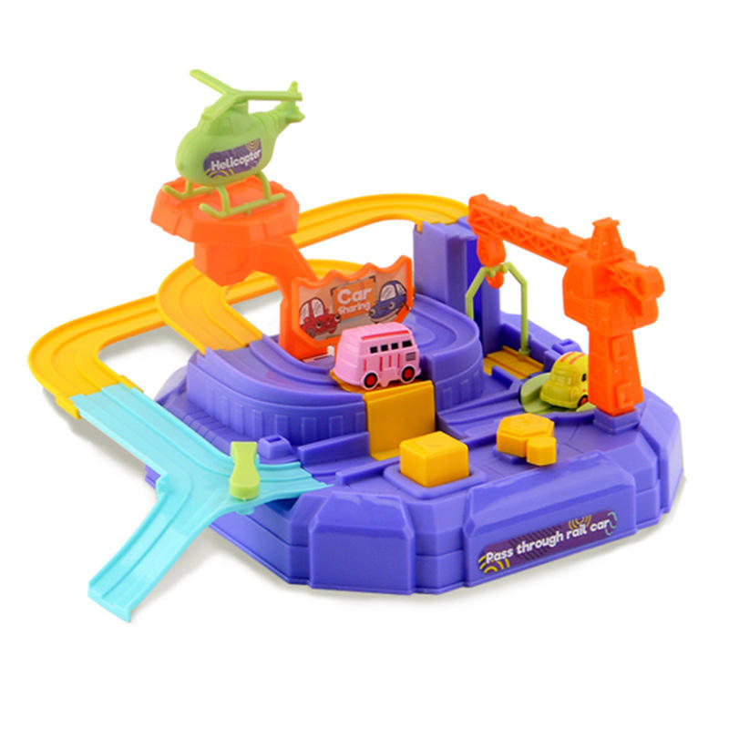 Mini Track Adventure Toys Family Games Cars Diy Educational Assembling Scooter Kids Track Toys