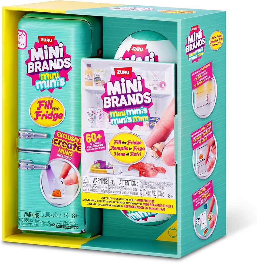 Orignal ZURU Mini Brands Fill the Fridge Playset (Series 1)