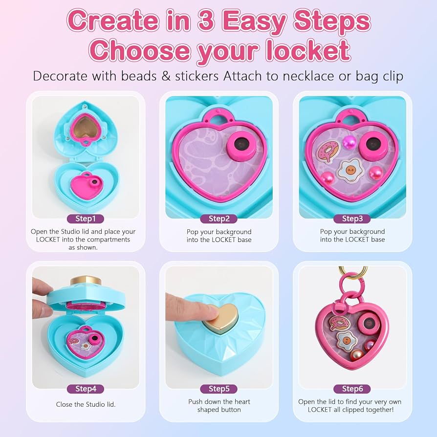 Love & Locket Girls’ Jewelry Making & Beauty Set