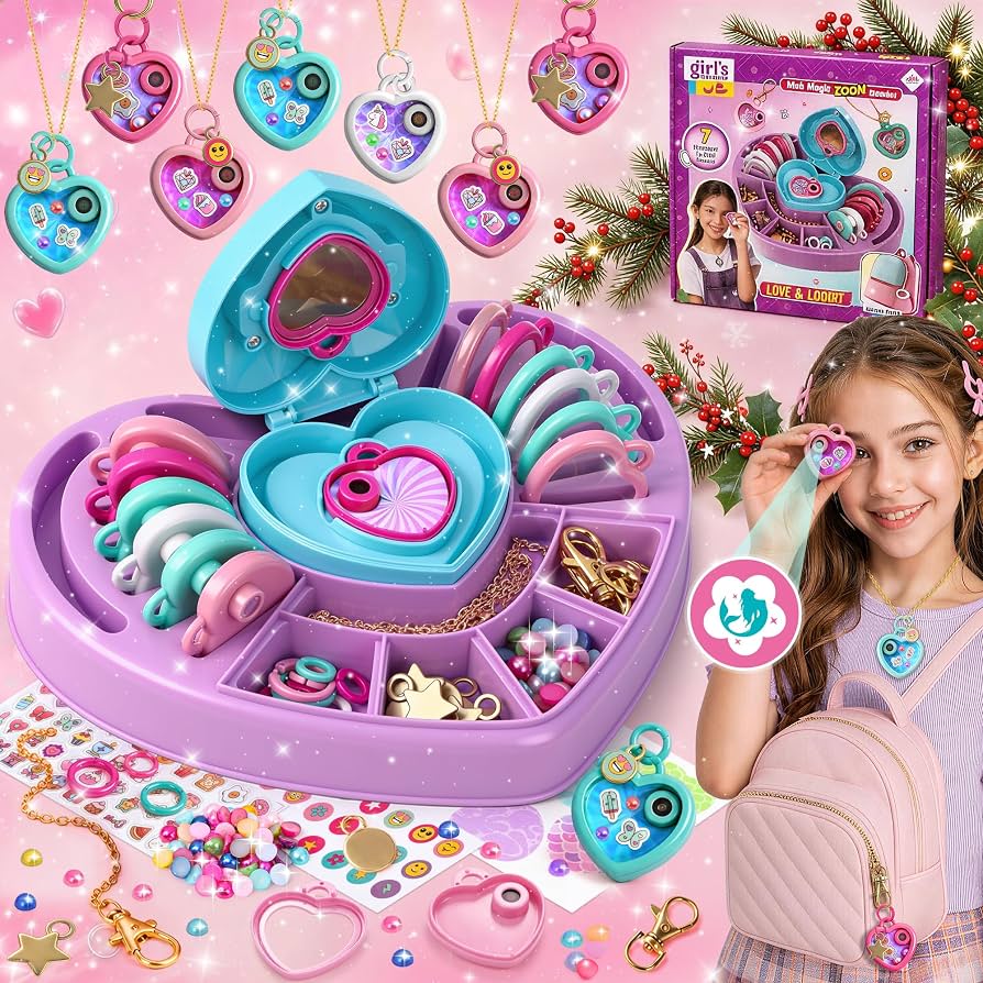 Love & Locket Girls’ Jewelry Making & Beauty Set