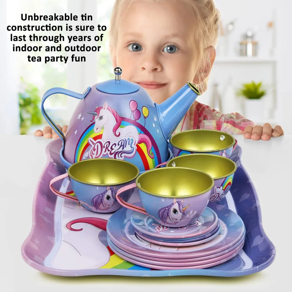 AOZI Stainless Steel Unicorn Tea Set