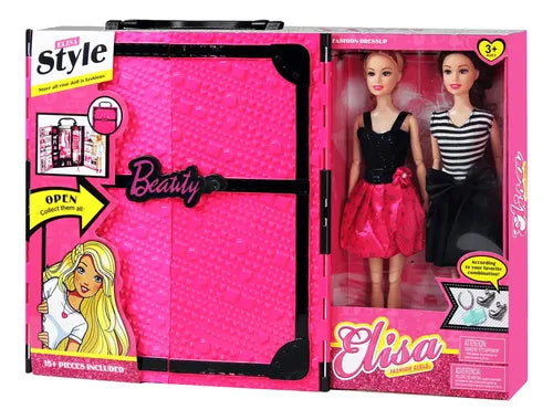Elisa Fashion Doll Beauty Wardrobe & Closet Playset.