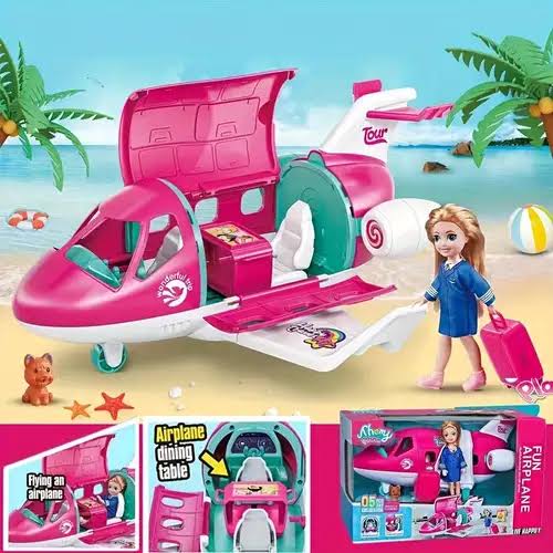 Shemy Fun Airplane doll playset