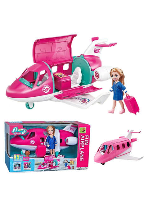 Shemy Fun Airplane doll playset