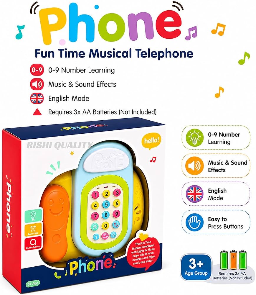 YaLi Toys Fun Time Musical Telephone