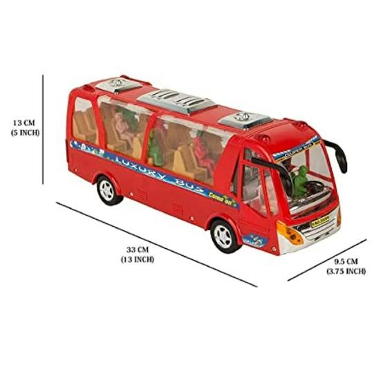 Top Public Bus Luxury Toy (Model NO.2609B) with battery-operated lights and sound