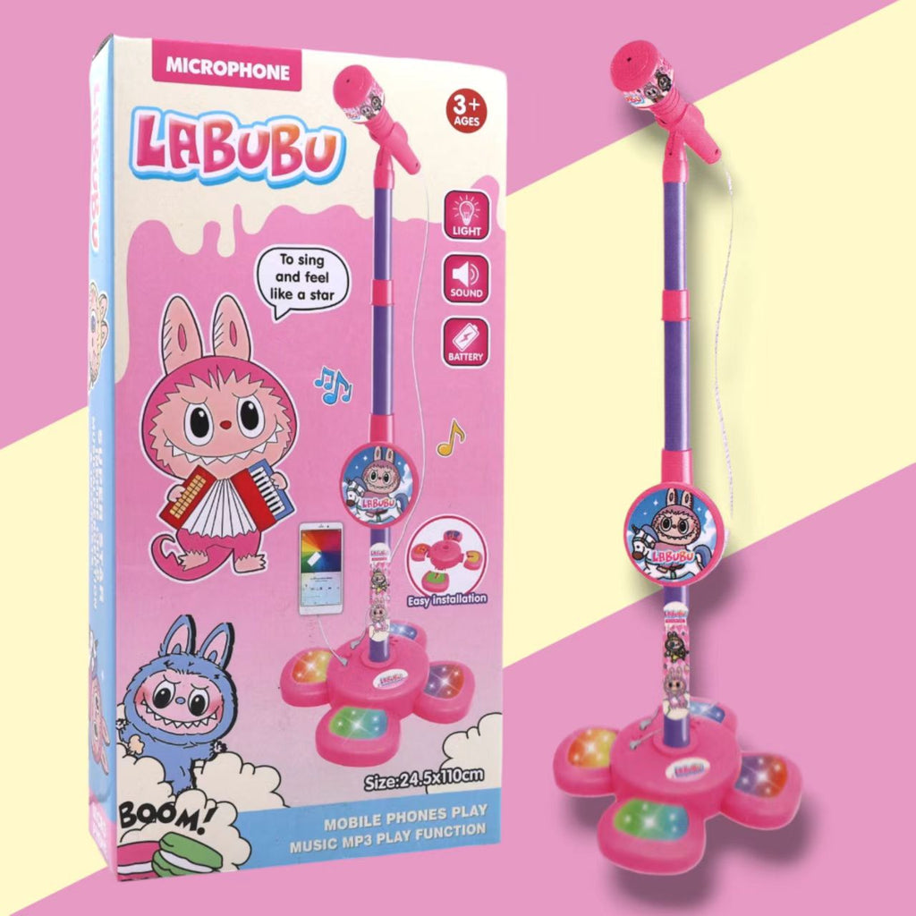 Labubu Theme Microphone with Light & Sound