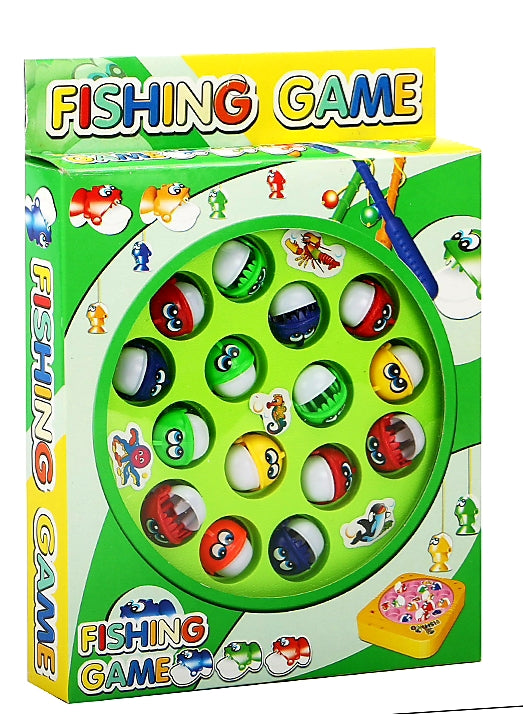 Electric Rotating Fishing Game with 15 Fishes