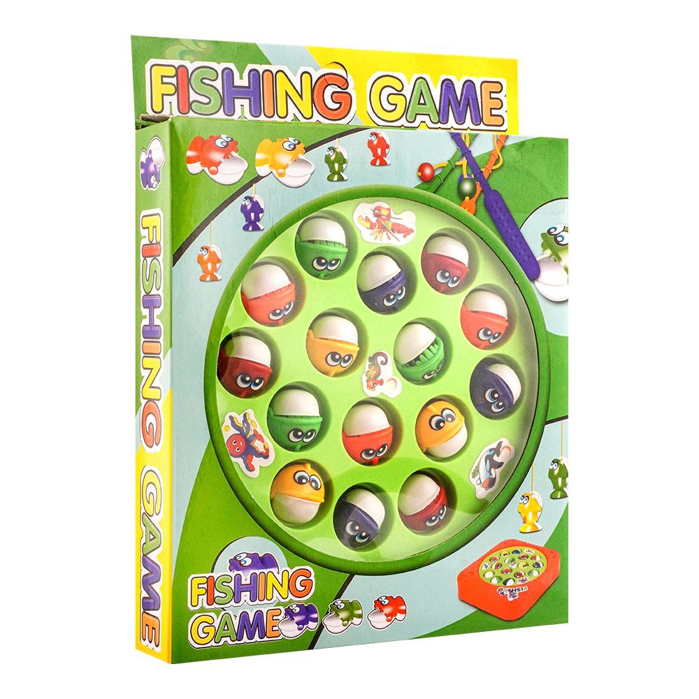Electric Rotating Fishing Game with 15 Fishes