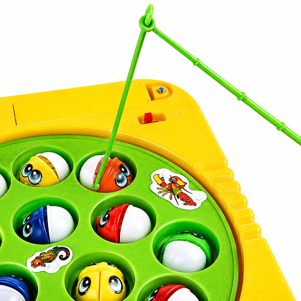 Electric Rotating Fishing Game with 15 Fishes