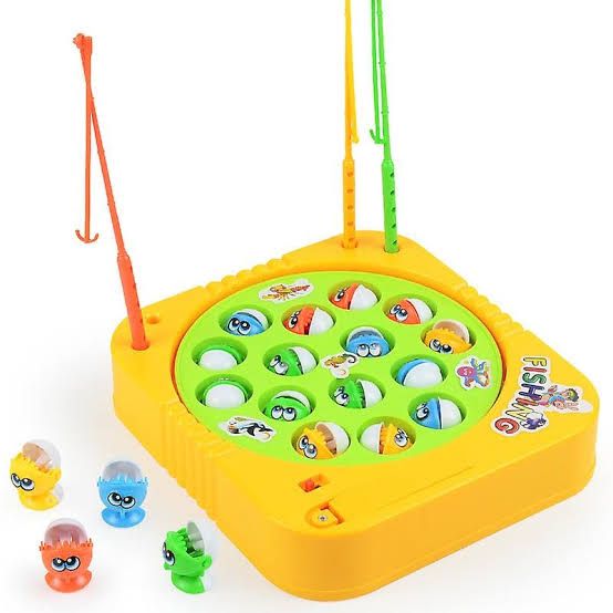 Electric Rotating Fishing Game with 15 Fishes