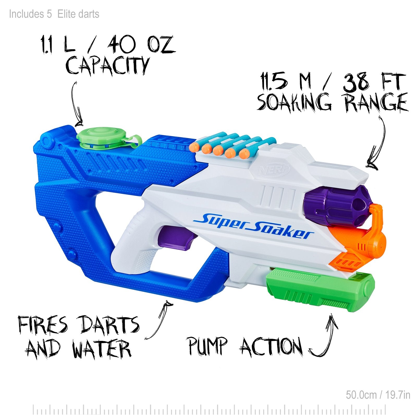 Nerf Super Soaker DartFire Water Blaster